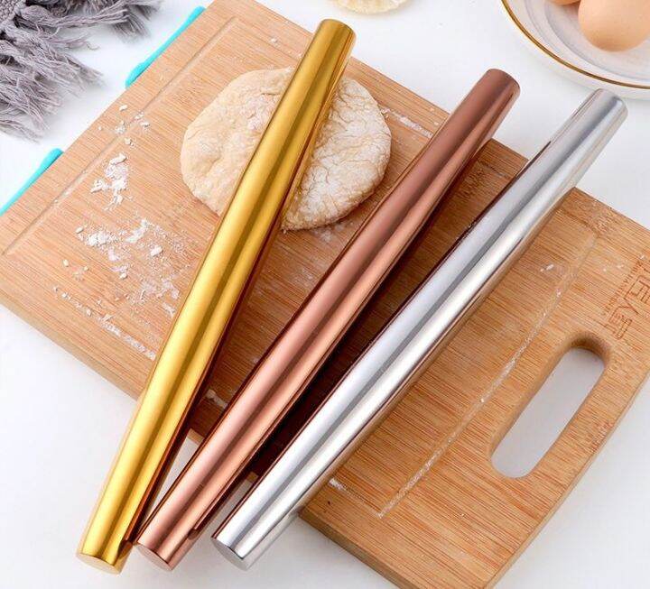 Heavy Duty Rolling Pin Stainless Steel Rolling Pin Gold Rolling Pin
