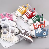 COD DSFGREYTRUYTU BBWORLD Newborn Baby Fashion Cute Canvas Shoes Kid Soft Sole Non-slip Shoes Sneakers