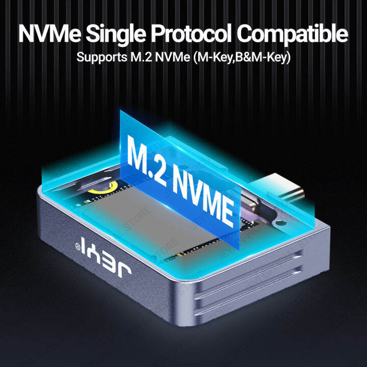 jeyi-2230-nvme-ngff-กล่องใส่-ssd-3-2-usb-10gbps-เคส-m-2อลูมิเนียมในสายพร้อมเคสป้องกัน