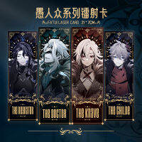 การ์ดเกมที่คั่นหนังสือปิดทองสองด้าน Genshin