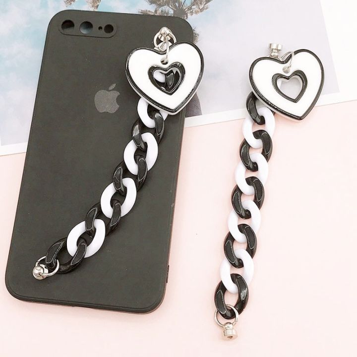 cod-new-acrylic-chain-mobile-phone-case-pendant-love-bracelet-diy-ornaments-hole-shoe