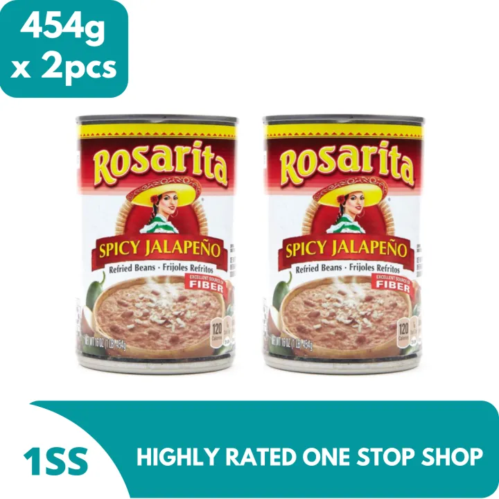 Rosarita Spicy Jalapeno Refried Beans 454g x 2pcs Lazada PH