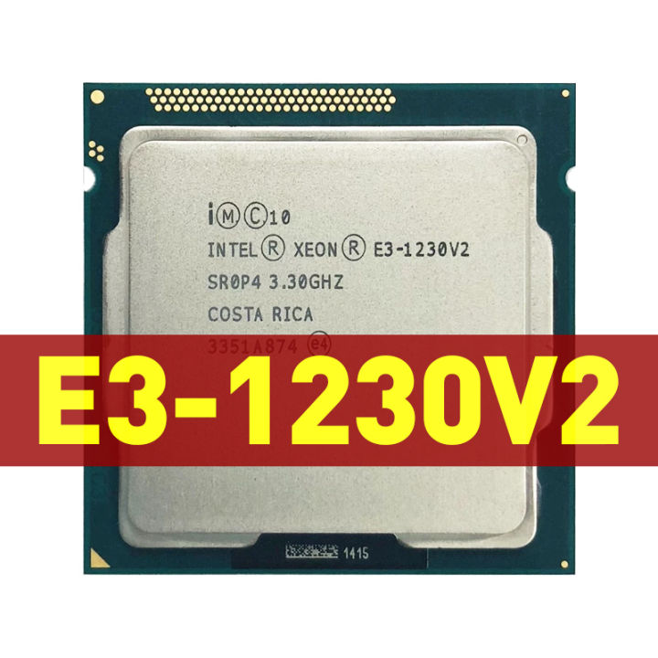 In Xeon E3-1230 v2 E3 1230v2 E3 1230 v2 3.3 GHz Quad-Core CPU Processor 8M 69W LGA 1155