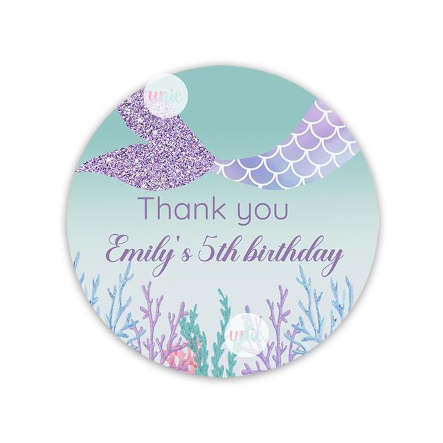 hot-dt-custom-sticker-birthday-decoration-labels-design-your-own-text-baby-shower-little-mermaid