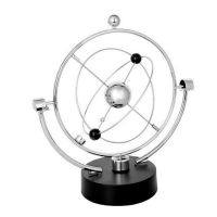 《Glass house》 Rotation Perpetual Motion Swing Celestial Globe Newton Pendulum Model Kinetic Orbital Revolving Gadget Home Decor Craft Ornament