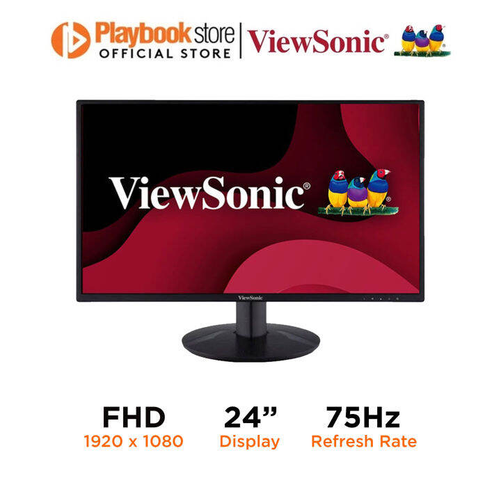 ViewSonic VA2418-SH-2 24" FHD 1920 x 1080 75Hz IPS Technology 5ms ...