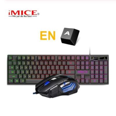 Gaming Keyboard And Mouse Wired Gamer Keyboard With RGB Backlit Rubber Keycaps USB Russian Keyboard For Game Computer PC Laptop