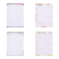 LX0B Magnetic To-do-list Notepad Fridge Planner Note Memo Pad 52 Sheets Wide Lined for Home Fridge Wall Office Whiteboard