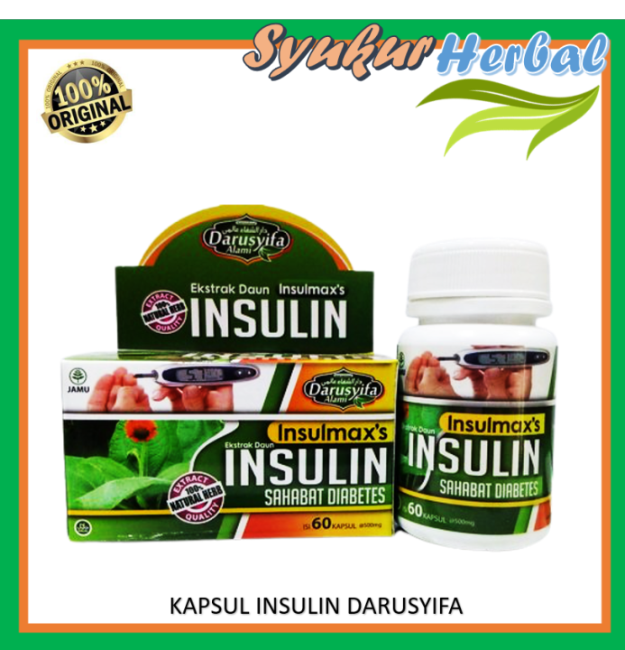 INSULMAX'S 60 KAPSUL DAUN INSULIN KAPSUL OBAT GULA DIABETES INSULMAX