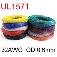 UL1571ต่อสิ่งแวดล้อมสายไฟ32AWG พีวีซีแบบยืดหยุ่น1เส้นขนาด0.6มม. มีสายไฟฟ้าสายไฟหุ้มฉนวนแบบ DIY และชิ้นส่วน