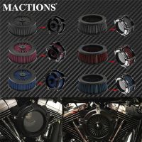 ☬﹉卍 1PC Motorcycle CNC Replacement Air Cleaner Intake Filter System Inner Element For Harley Sportster XL Touring Softail Dyna FXDLS