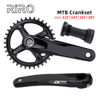 RIRO XT จักรยาน Crankset 170175มม. ความยาว Crank 104BCD กว้างแคบฟัน Chainring 32343638T อลูมิเนียมอัลลอยด์ MTB Crankset