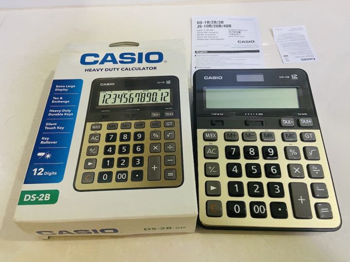 casio-เครื่องคิดเลข-ds-2b-แท้100-ประกัน2ปี-casio-ds-2-ds-2-casio-เครื่องคิดเลขตั้งโต๊ะ-12หลัก