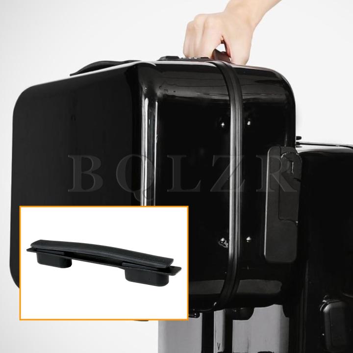 10x-มือจับกระเป๋าเดินทางที่มีความยืดหยุ่นสายคล้องจับกระเป๋าเดินทาง-b114พร้อมสกรู215มม-สีดำ