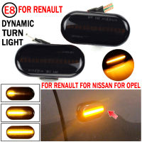 2x Led แบบไดนามิกไฟเลี้ยวด้านข้างสำหรับ Renault Clio Trafic Kangoo Twigo Dacia Nissan Interstar Primastar Opel MOVANO