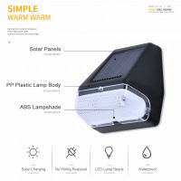 Outdoor Super Bright Solar Wall Light Waterproof Solar Street Light Garden Lamp Night Lamp For Outdoor Patio Garden Deck Yard