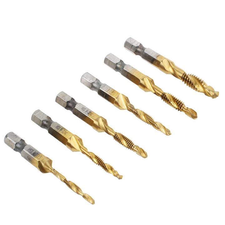 titanium-combination-drill-tap-bit-set-13pcs-sae-and-metric-tap-bits-kit-for-screw-thread-drilling-tapping-deburring