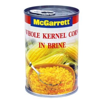 สินค้ามาใหม่! แม็กกาแรต เม็ดข้าวโพดในน้ำเกลือ 425 กรัม McGarrett Whole Kernel Corn 425g ล็อตใหม่มาล่าสุด สินค้าสด มีเก็บเงินปลายทาง