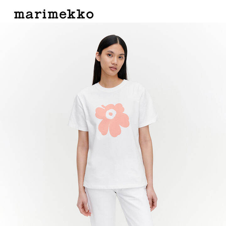 Unikko Print】Women Của Phần Lan Marimekko Marimekko Cotton In Thời Trang  T-Shirt 