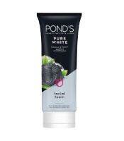 PONDS Pure White AntiPollution + Purity Facial Foam Black 100 g. พอนด์ส เพียว ไวท์ แอนตี้โพลูชั่น + เพียวริตี้ โฟมล้างหน้า โฟมผลัดผิว เพื่อผิวสะอาดล้ำลึก สีดำ 100 ก.