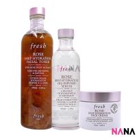 Fresh Rose Deep Hydration Set (3 items) (Facial Toner 250ml + Oil-Infused Serum 100ml + Face Cream 50ml) (Delivery Time: 5-10 Days)