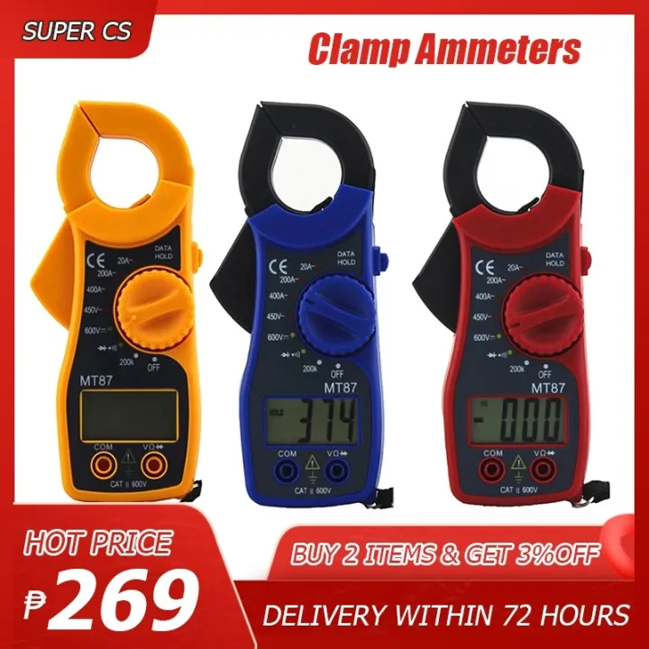 MT87 Digital Clamp Meter Multimeter With Measurement AC/DC Voltage