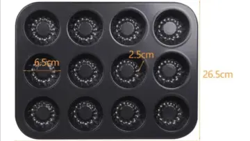 Mini Bundt Cake Pan, 20 Cavity Silicone Fluted Tube Cake Pans