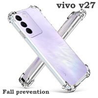 เคสสำหรับ Vivo V27 V27Pro Pro เคสด้านหลังโปร่งใสซิลิโคน S16E S16Pro V27E Case กันกระแทกสุดหรูโทรศัพท์