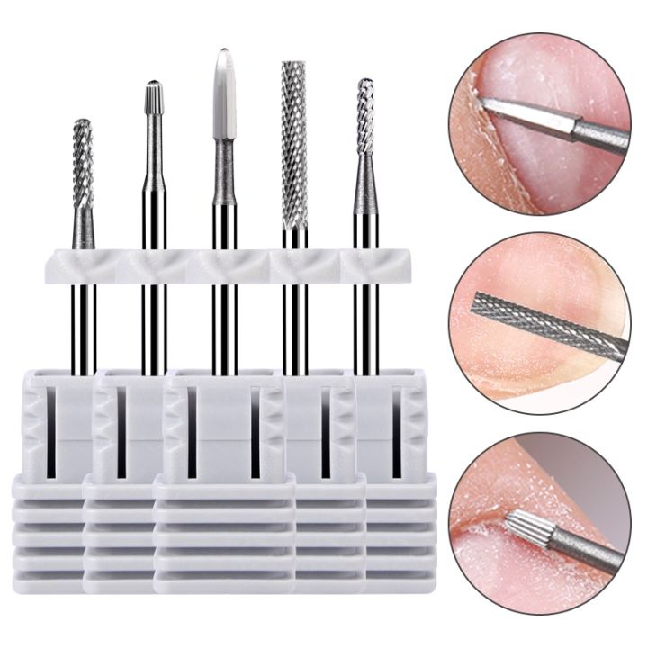 carbide-tungsten-nail-bits-milling-cutter-burrs-electric-nail-drill-bit-pedicure-cuticle-clean-tools-for-manicure-buffers-drill