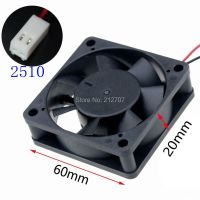 10Pcs Gdstime 2Pin 2510 Connector 60mm x 60mm x 20mm 6cm 12V Brushless DC Cooling Fan Cooling Fans