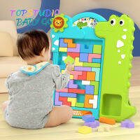 Topstudio บล็อคก่อสร้างจาก Babygo Tetris ตัวต่อของเล่นสำหรับเด็กเล็กบล็อคก่อสร้าง S จำนวน40ชิ้นเกมฝึกการคิดแบบทำมือเพื่อการศึกษาปฐมวัย