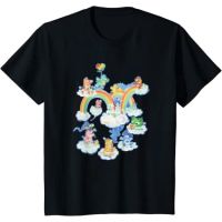 【New】เสื้อยืด พิมพ์ลาย Care Bears Cloud And Rainbows Bear Group สําหรับเด็ก