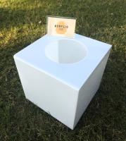 กล่องจับรางวัล สีขาว ขนาด 30 x 30 x 30 cm.