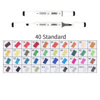 TOUCHNEW 24-168 Colors Sketch Markers Pens Set Soft Brush Alcohol Based Marker Drawing Manga Coloring Student Art Supplies