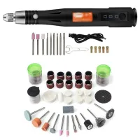 105 PCS 30W Corded Rotary Power Tool Kit Mini 3 Speeds Adjust Grinding Machine Nail Drill USB Engraving Pen