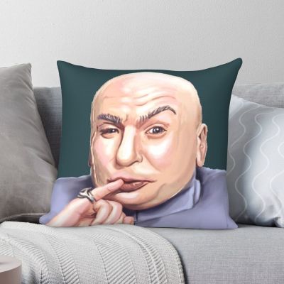 Dr Evil Austin Powers Square Pillowcase Polyester Linen Velvet Printed Zip Decor Throw Pillow Case Car Cushion Cover