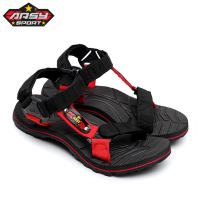 Arsy Sport Sandals Men Mountain JN01-black รองเท้าส้นเตี้ยสีแดง