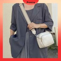 PROMISE ลำลองแบบสบายๆ กระเป๋า Crossbody สีทึบทึบ จุได้มาก กระเป๋าโท้ทสำหรับผู้หญิง แฟชั่นสำหรับผู้หญิง หนังพียู กระเป๋าสะพายไหล่แบบสั้น สำหรับผู้หญิง