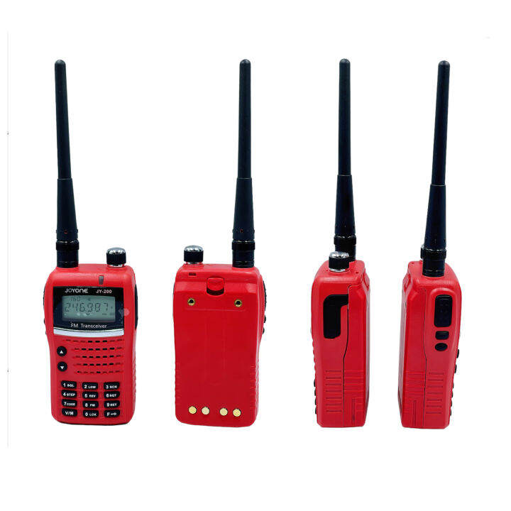 วิทยุสื่อสารเครื่องแดง-วอเครื่องแดง-245-247mhz-walkie-talkie-5w-จดทะเบียนถูกต้อง-ถูกกฎหมาย-ความถี่ประชาชน-joyone-รุ่นjy-200-รับประกัน1ปี