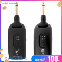 [ซื้อ 1 แถม 1]2.4G กีตาร์ไร้สายระบบกีต้าร์ไฟฟ้าเครื่องส่งและเครื่องรับสัญญาณชุด Built-In แบตเตอรี่แบบชาร์จไฟได้30M ช่วงการส่งข้อมูล