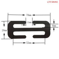 ตัวปรับเข็มขัดนิรภัยนิรภัยโลหะสำหรับรถยนต์58/70มม. แคลมป์ต่อสายพานคลิปล็อคยานยนต์อุปกรณ์เข็มขัดนิรภัย