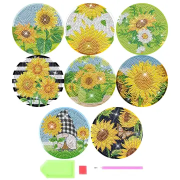 8 Pcs Diamond Painting Coasters with Holder-Dog Diamond Art Coasters Kits  for Ad