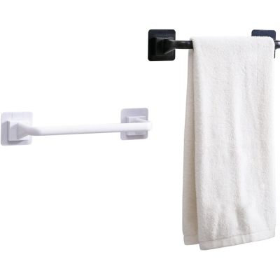 Bathroom Towel Rack Towel Shelf Free Perforation Non-marking Paste Adhesive Storage Shelf Toilet Waterproof Clothing Holder Bathroom Counter Storage