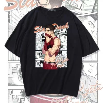 ข้อเสนอพิเศษ tshirt Slam Dunk Master Film Co branded Short Sleeve Rukawa Maple Sakurado Flowers and Trees T-shirt_07(S-5XL)S-5XL