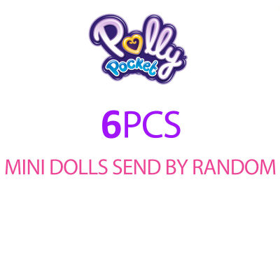Original Polly Pocket Mini Toys Box World with Accessories Doll Houses Toys for Girls Reborn Juguetes Mini Doll Miniature House