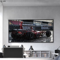 Formula One โปสเตอร์เฟอร์รารี F1โปสเตอร์แข่งรถผ้าใบวาดภาพภาพตกแต่งบ้านศิลปะบนผนังห้องนั่งเล่นตกแต่ง0719-2