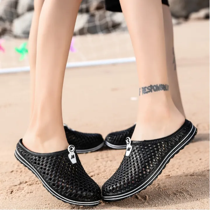 ขายดีที่สุด-ioztt2023-new-anti-skid-thick-sole-business-sandals-hole-shoes-baotou-semi-trailer-men-39-s-slippers-lovers-beach