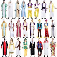 Halloween Arabian costume adult men and women cos masquerade Middle East Dubai clothes robe shepherd costume toys