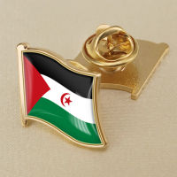 Western Sahara Countries Western Sahara National Flag Crystal Resin Badge Brooch Flag Badges of All Countries in the World All-metal Brooch Copper Brooch Collection