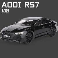 โมเดล1:24รถ AUDI RS7 Coupe รถโลหะผสมโมเดลรถของเล่นโมเดลรถของเล่นโลหะแบบจำลองไฟสูงคอลเลกชันไฟของเล่นและของขวัญสำหรับเด็ก